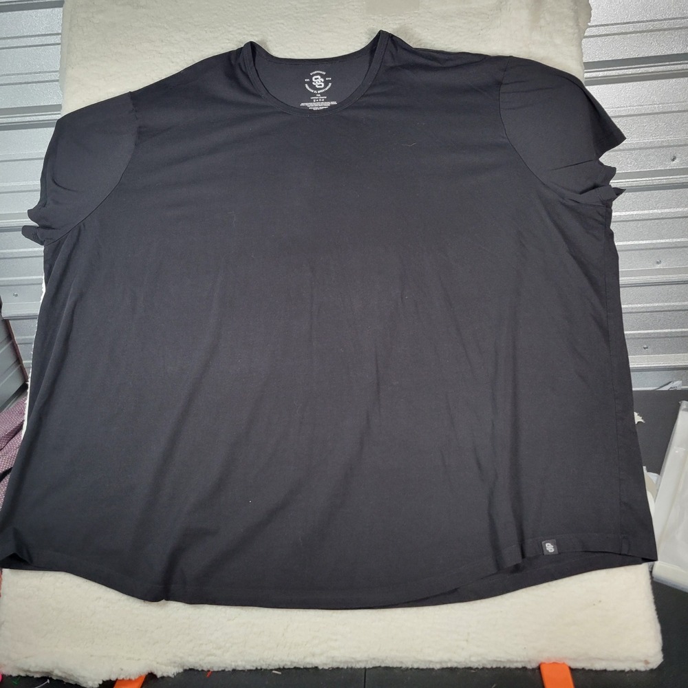 Strongsize T-Shirt Mens 7XL Black Longer Length Cotton Spandex Sportswear MKZS59